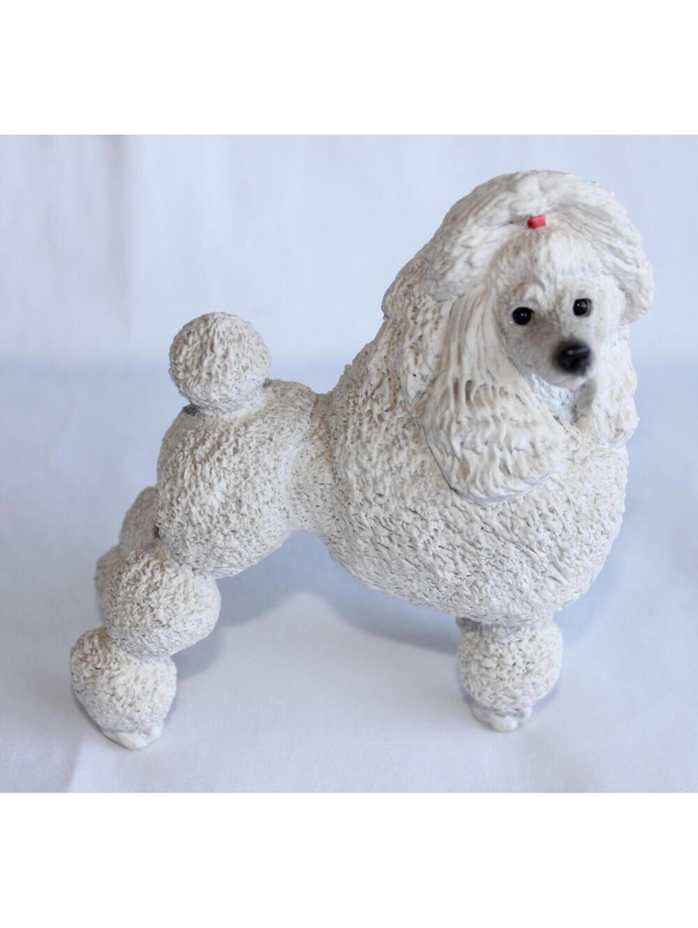 White Standing Poodle Figurine with Show Cut Sandicast - Picture 7 of 11